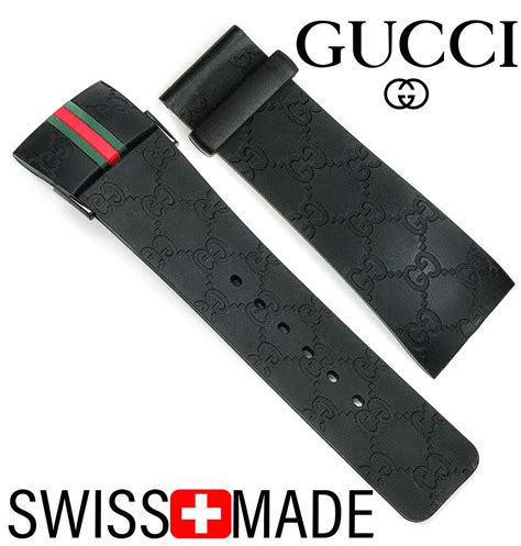 gucci watch band replacement rubber|gucci leather watch bands women.